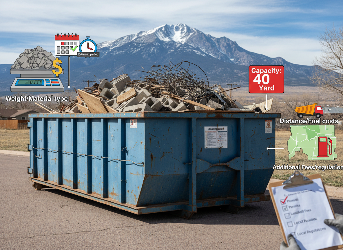 Factors That Shape Pricing For Construction Dumpster Rentals Near Pikes Peak
