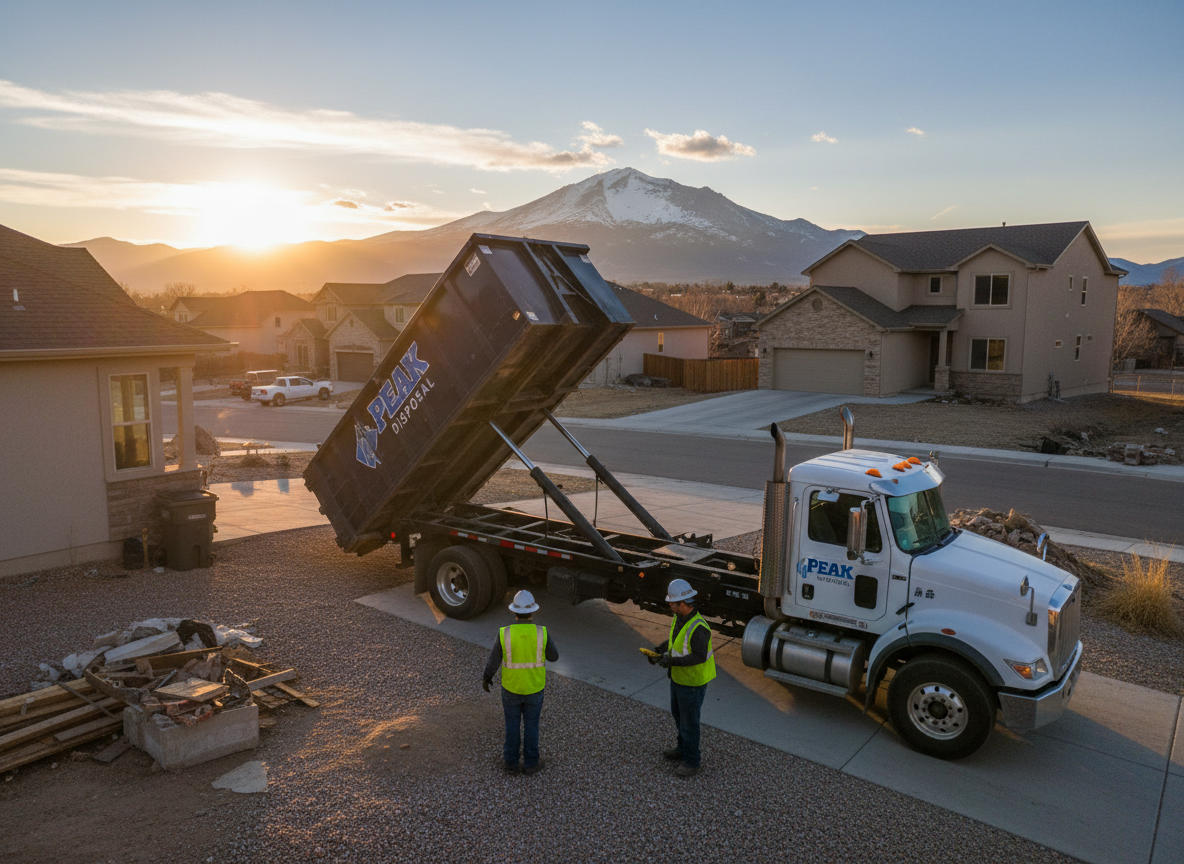 Dumpster Rental work by Dumpster Rental Colorado Springs in Colorado Springs, CO